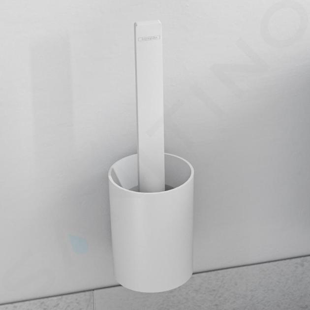 Hansgrohe WallStoris - Scopino WC con supporto, bianco opaco