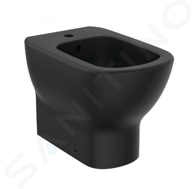 Ideal Standard Tesi - Bidé de pie, 1 orificio para grifo, negro T3540V3