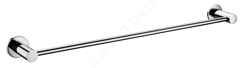 Novaservis Ferro Smile - Portasciugamani, lunghezza 60 cm, acciaio inox lucido ASM09