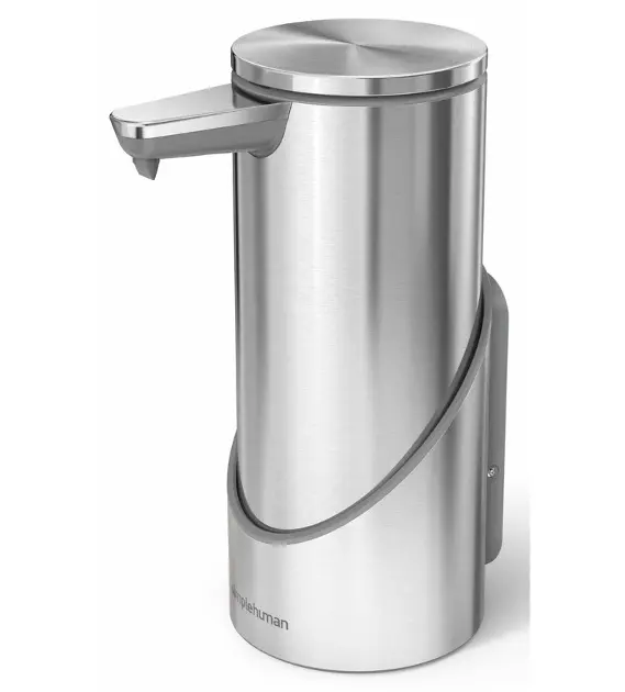 Simplehuman Altri accessori - Supporto a parete per dispenser di sapone  touchless, acciaio inox spazzolato ST1068