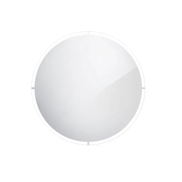 Levně Nimco Zrcadla - Zrcadlo s LED osvětlením, 80 cm, hliník ZP 24002R