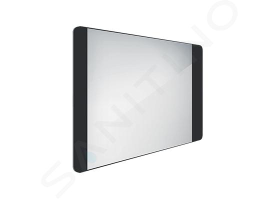 Nimco Specchi - Specchio con illuminazione LED, 800x600 mm, alluminio/nero ZPC 42003-90