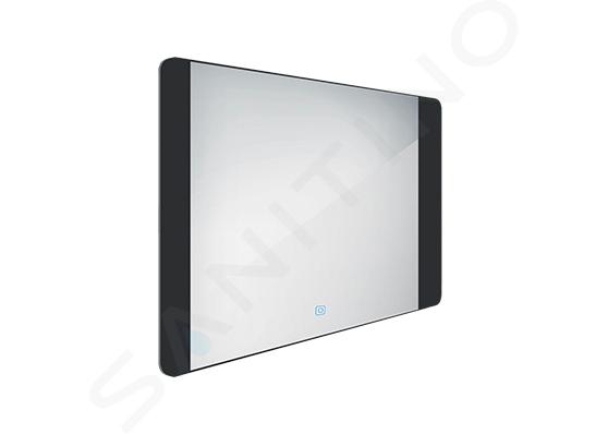 Nimco Tükrök - LED-es tükör, 800x600 mm-es, érintésérzékelős, alumínium/fekete ZPC 42003V-90