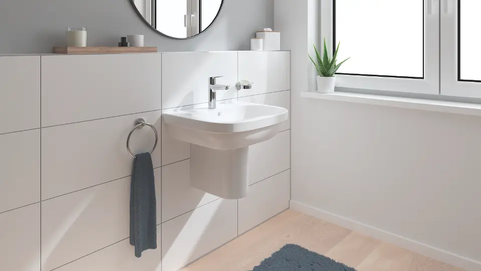 Mitigeur lavabo GROHE Quickfix Feel avec tirette et vidage taille L -  Installations salles de bain - Achat & prix