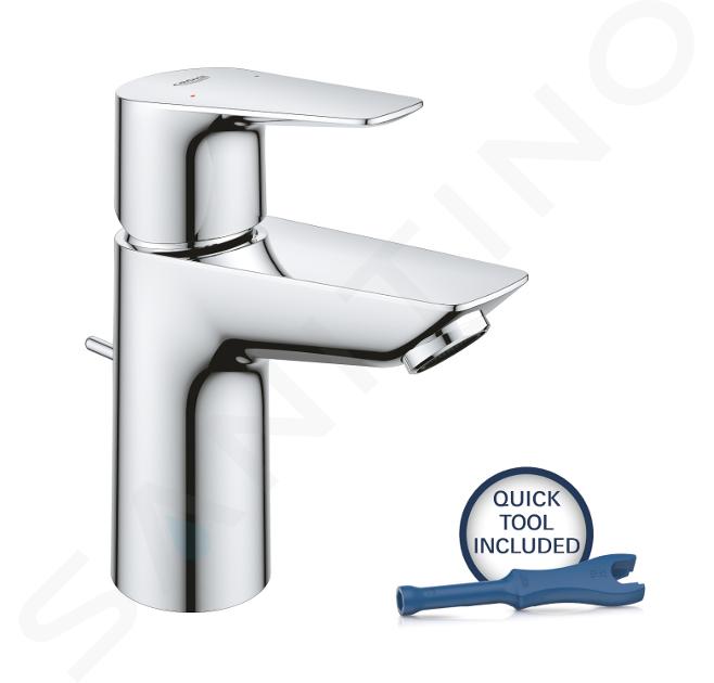 Grohe Start Edge - Bateria umywalkowa z odpływem, chrom 24196001