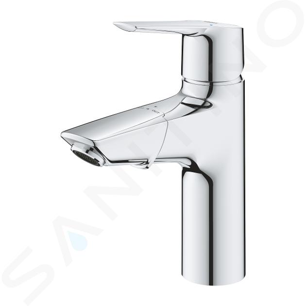 Grohe QuickFix Start Wastafelkraan met uittrekbare uitloop en Push-Open chroom 24205003 |