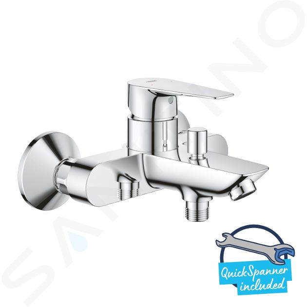 Grohe Start Edge - Grifo de pared para bañera, cromo 24198001