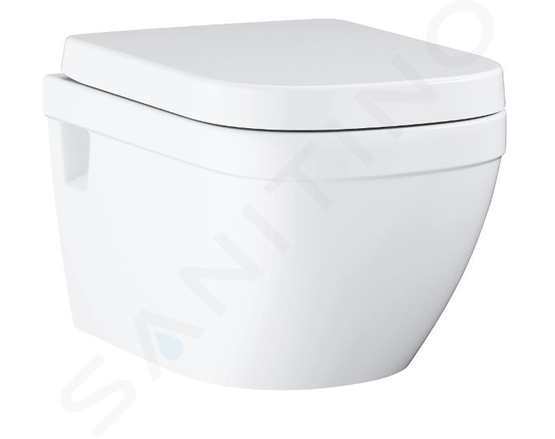 Grohe Euro Ceramic - Inodoro suspendido con asiento softclose, rimless, blanco alpino 39703000