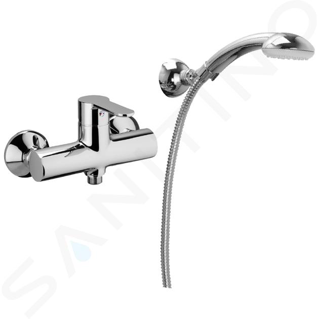 Paffoni Blu - Set de douche avec robinetterie, chrome BLU168DCR