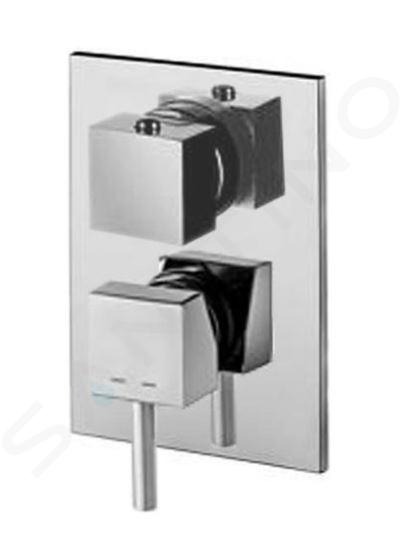 Paffoni Level - Batéria pod omietku s telesom, na 2 spotrebiče, chróm LEA018CR