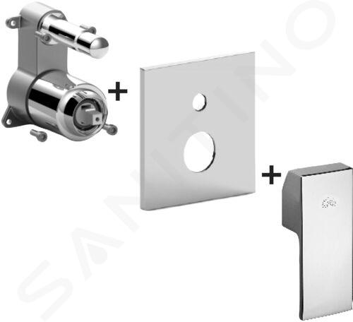 Paffoni Level - Inbouwkraan voor 2 uitgangen, chroom LESBOX015CR