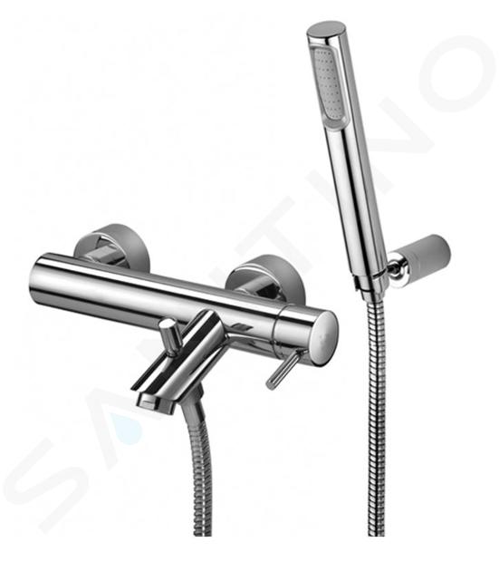 Paffoni Light - Miscelatore con accessori per vasca da bagno, cromo LIG026CR