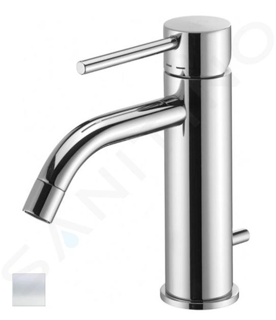 Paffoni Light - Miscelatore per lavabo, con piletta, bianco opaco LIG075BO