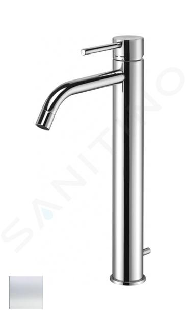 Paffoni Light - Grifo de lavabo, con desagüe, blanco mate LIG085BO