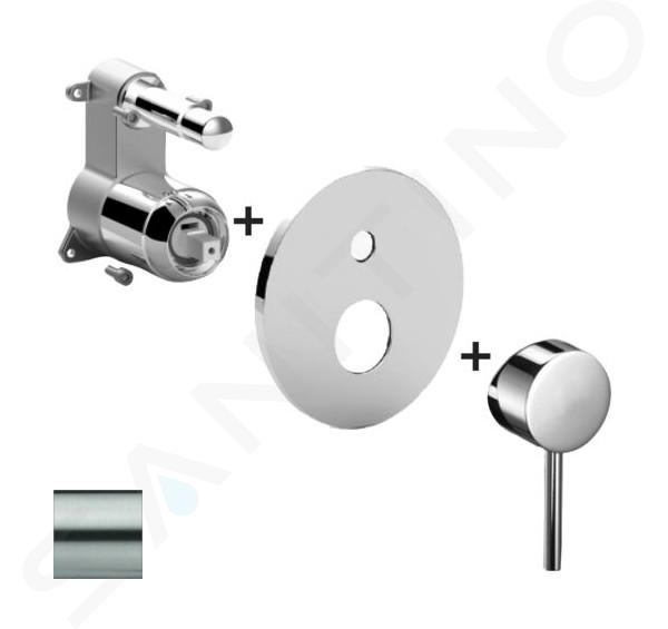 Paffoni Light - Inbouwkraan voor 2 uitgangen, rvs LIGBOX015ST/M