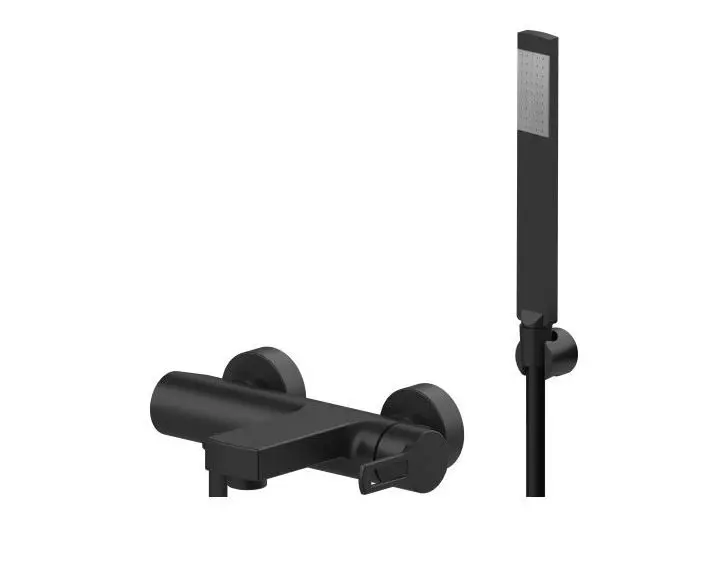 Paffoni Ringo - Vaňová batéria s príslušenstvom, čierna mat RIN026NO