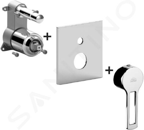 Paffoni Ringo - Inbouwkraan voor 2 uitgangen, chroom RINBOX015CR