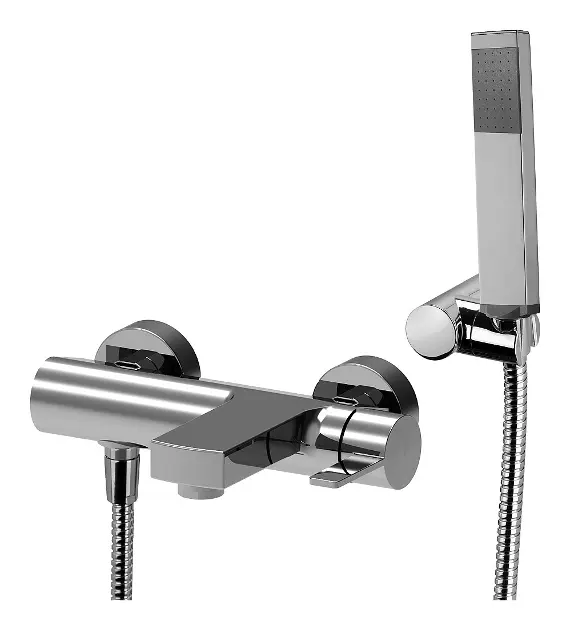 Paffoni Rock - Wannenarmatur mit Zubehör, Chrom RO026CR