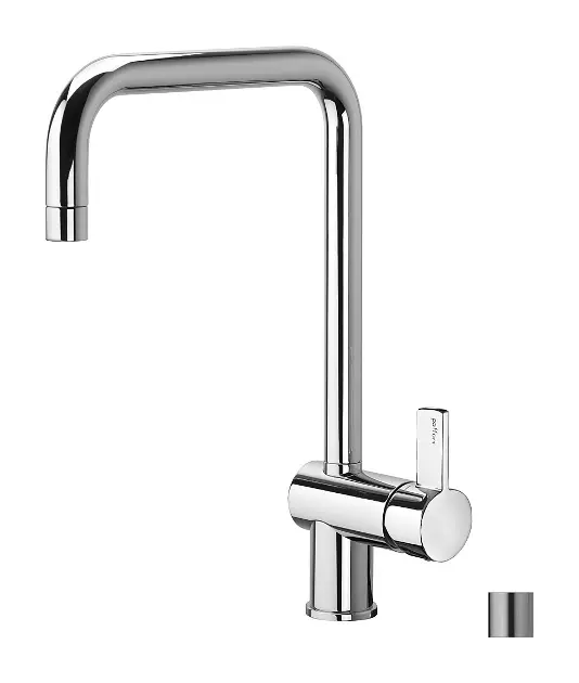 Paffoni Rock - Baterie chiuvetă, oțel inoxidabil RO980ST