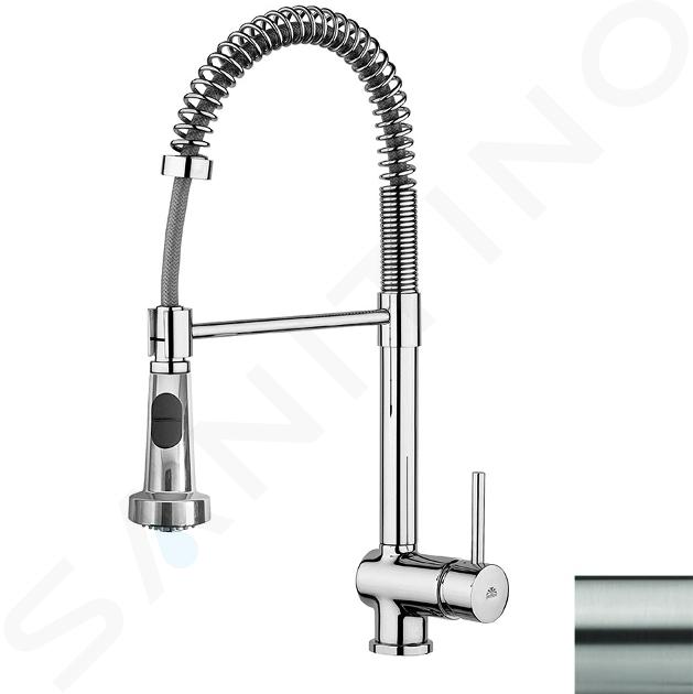 Paffoni Stick - Mitigeur d'évier avec bras flexible, inox SK176ST