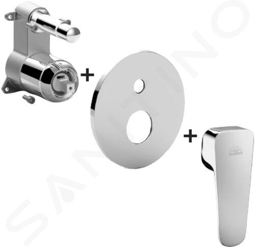 Paffoni Sly - Unterputz-Armatur für 2 Ausgänge, Chrom SYBOX015CR