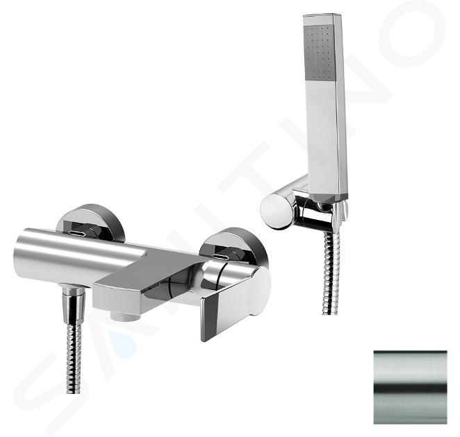 Paffoni Tango - Miscelatore con accessori per vasca da bagno, acciaio inox TA023ST