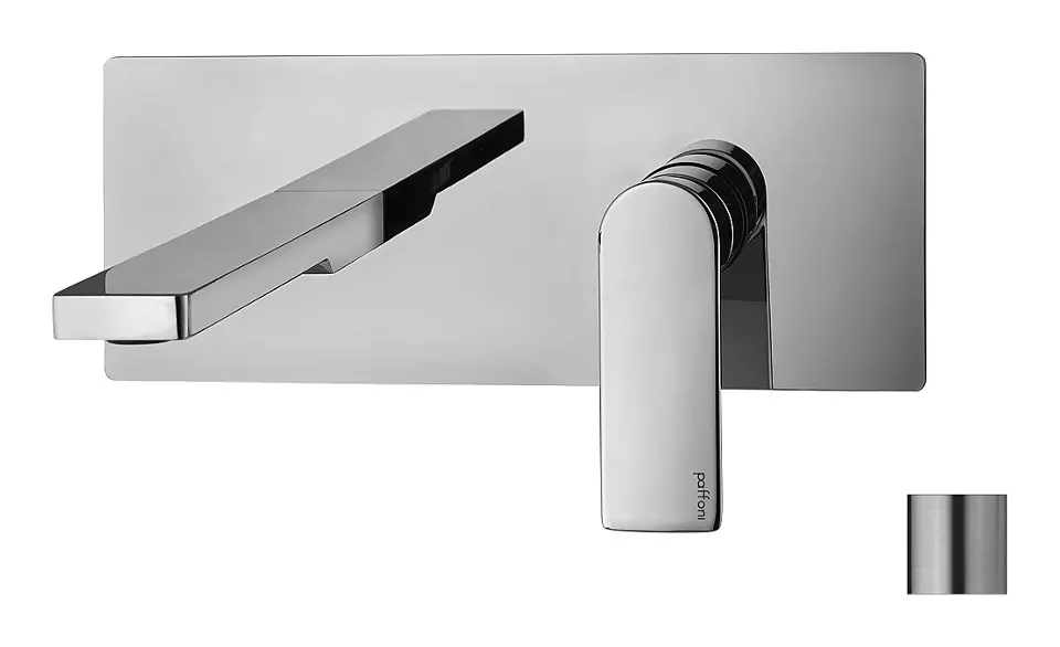 Paffoni Tango - Grifo empotrado de lavabo, con cuerpo de montaje, acero inoxidable TA105ST