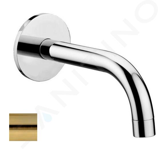 Paffoni Light - Bocca di erogazione per vasca da bagno, color oro satinato ZBOC140HGSP