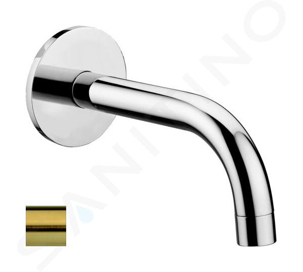 Paffoni Light - Bocca di erogazione per vasca da bagno, color oro satinato ZBOC141HGSP