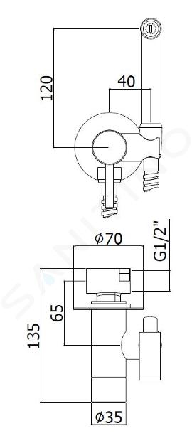 Paffoni Bidet Kit - Set miscelatore monocomando ad incasso con