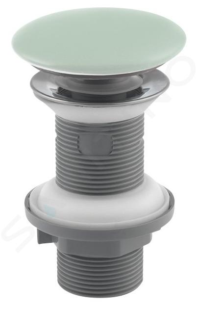 Sapho Infinity - Piletta di scarico Click-Clack per lavabo, verde menta 38TP0168I