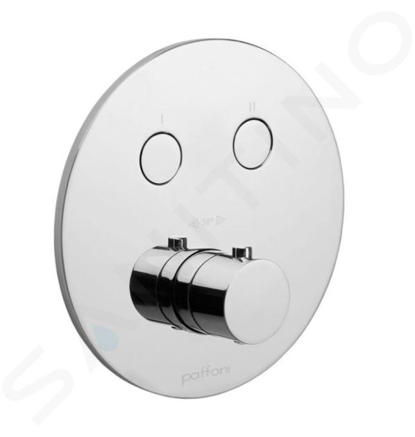 Paffoni Compact Box - Unterputz-Thermostat-Armatur, für 2 Verbrauchsgeräte, Chrom CPT018CR