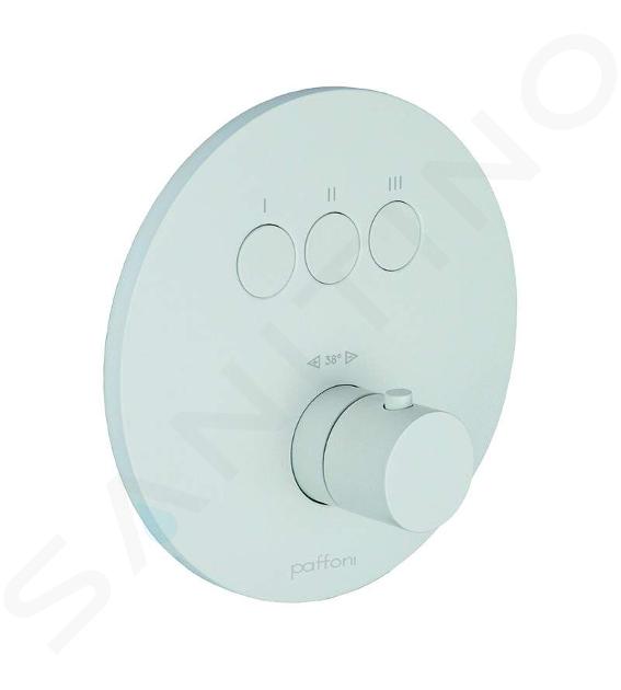 Paffoni Compact Box - Thermostatische inbouwkraan, voor 3 uitgangen, mat wit CPT019BO