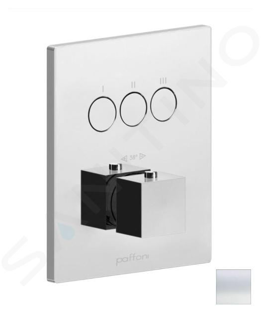 Paffoni Compact Box - Mitigeur thermostatique encastré, pour 3 appareils, blanc mat CPT519BO