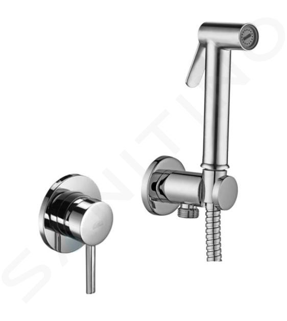 Set bidet con miscelatore e doccia in ottone finitura oro Sphera