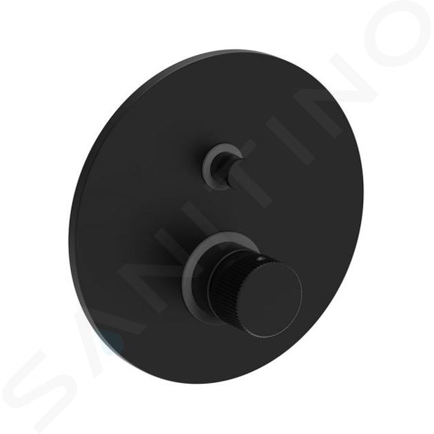 Paffoni Jo - Grifo empotrado con cuerpo de montaje, para 2 dispositivos, negro mate JO015NO