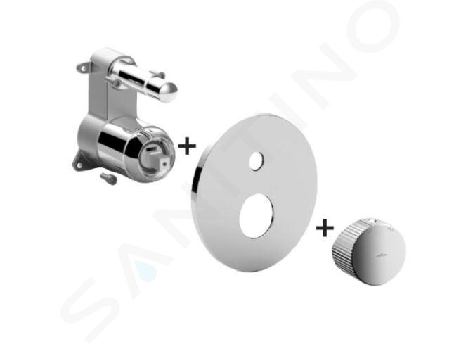 Paffoni Jo - Grifo empotrado para 2 dispositivos, cromo JOBOX015CR