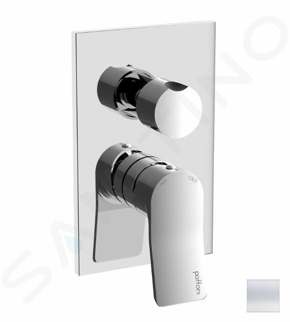 Paffoni Tilt - Miscelatore ad incasso, con corpo incasso, 3 utenze, bianco opaco TI019BO/M