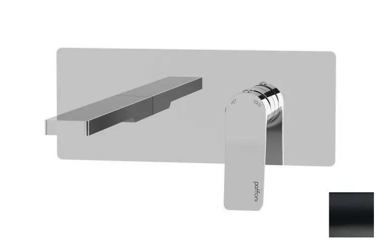 Paffoni Tilt - Umyvadlová baterie pod omítku s tělesem, matná černá TI106NO