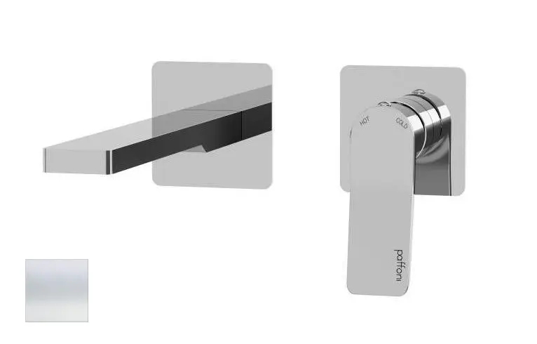 Paffoni Tilt - Umyvadlová baterie pod omítku s tělesem, 2-otvorová instalace, matná bílá TI106BO70