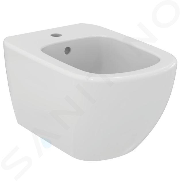 Ideal Standard Tesi - Hangend bidet, 360x530 mm, met overloop, kraangat, wit T457001