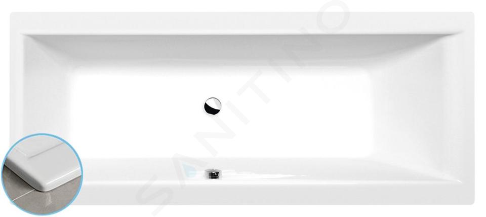 Polysan Vane - Vaňa Cleo Slim, 170x70x48 cm, biela 74611S