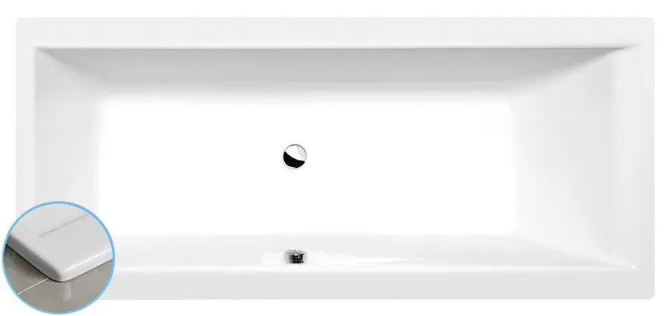 Polysan - Cleo Slim kada, 170x75x48 cm, bijela 94611S