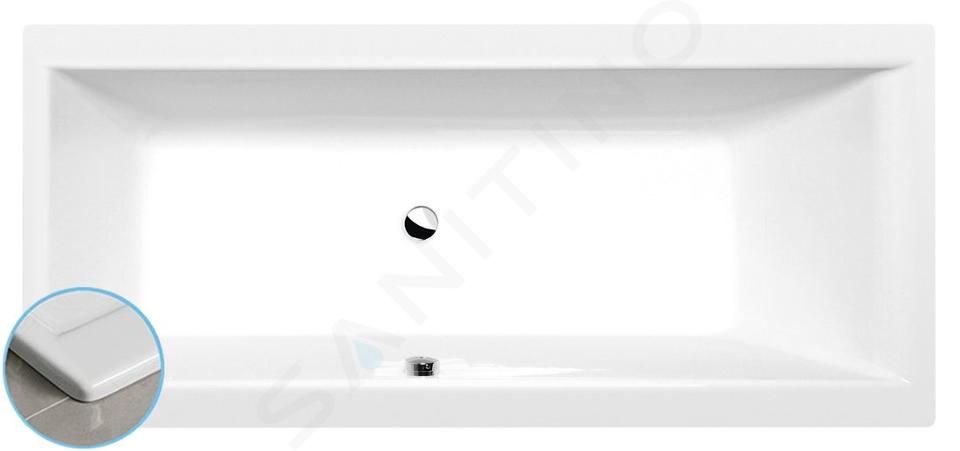 Polysan Vane - Vaňa Cleo Slim, 170x75x48 cm, biela 94611S