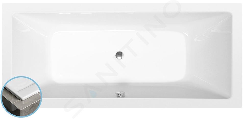 Polysan Vane - Vaňa, 180x80x39 cm, biela 71710S