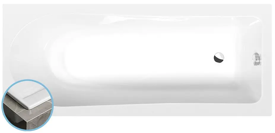 Levně Polysan Vany - Vana 160x70x47 cm, bílá 86111S