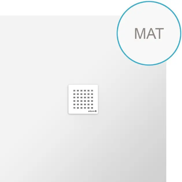 Polysan Flexia - Душ-тава 100x100 см, матово бяла 71552MAT