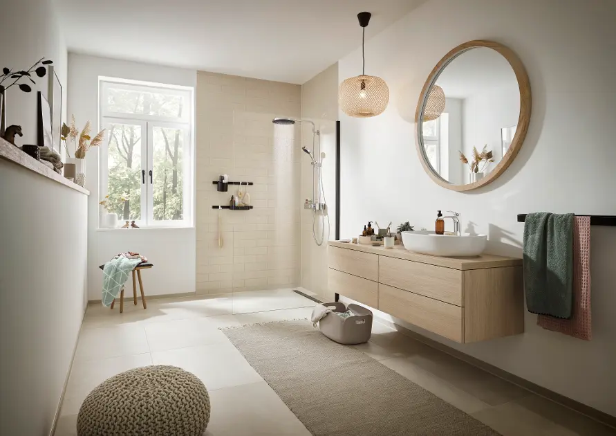 hansgrohe Accessoires: WallStoris, Ensemble d'accessoires pour la baignoire,  N° article 27966670