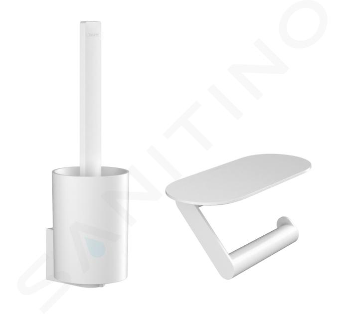 Hansgrohe WallStoris - Set de accesorios para inodoro, blanco mate 27969700