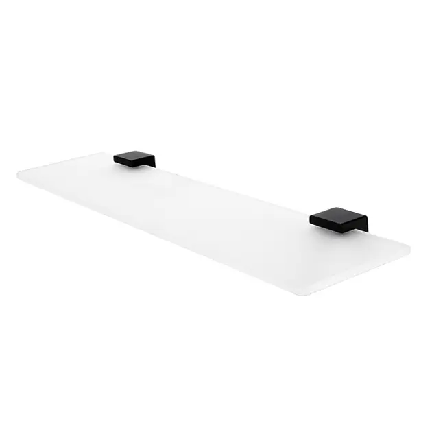 Levně Nimco Kibo - Polička, délka 60 cm, matné sklo/černý mat Ki-14091B-60-90